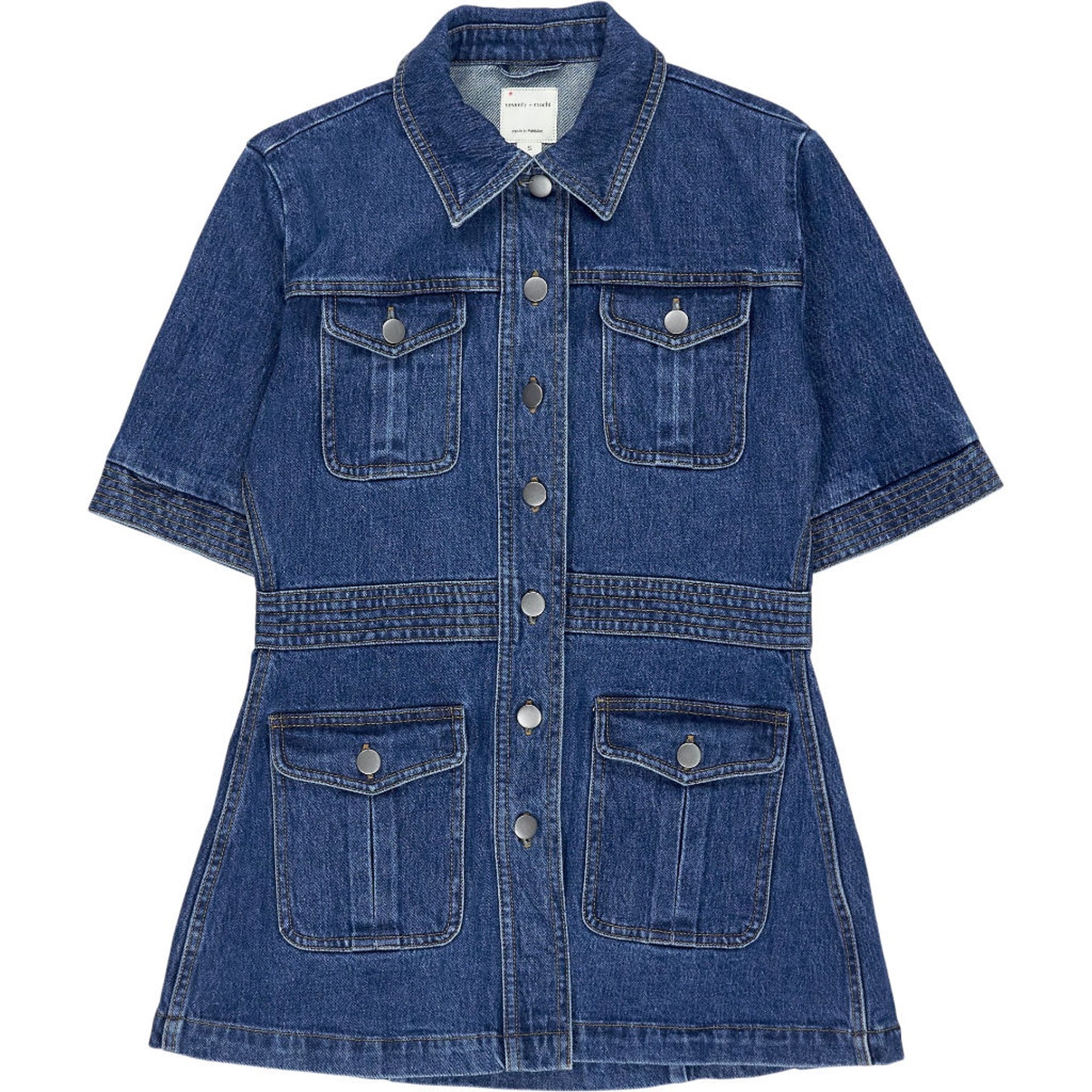 seventy + mochi Blue Denim Dress