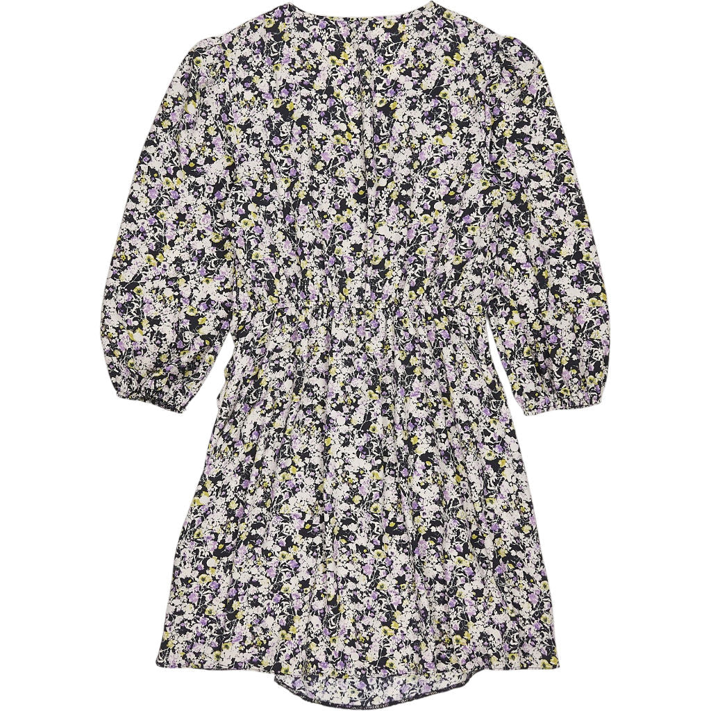 River Island Black Purple Floral Mini Dress