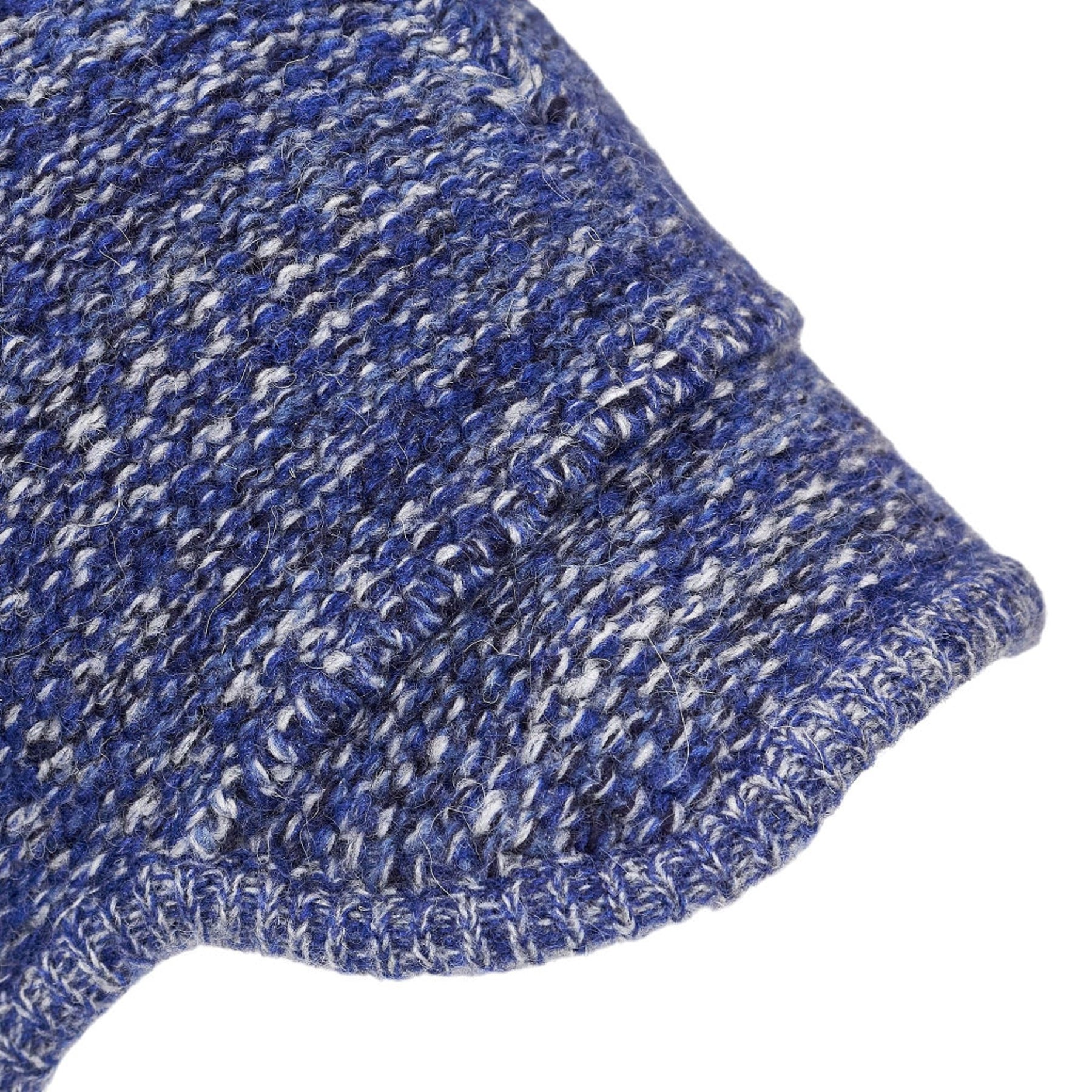 Folk Blue Knit Cap