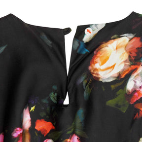 Baukjen Black Floral Natasha Printed Maxi Dress
