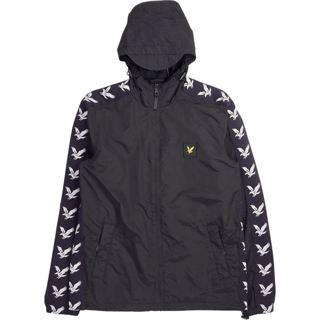 Lyle & Scott Black Logo Hooded Jacket