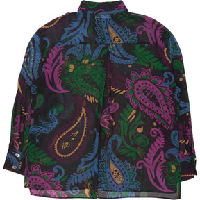 Zara Multicoloured Paisley Sheer Shirt