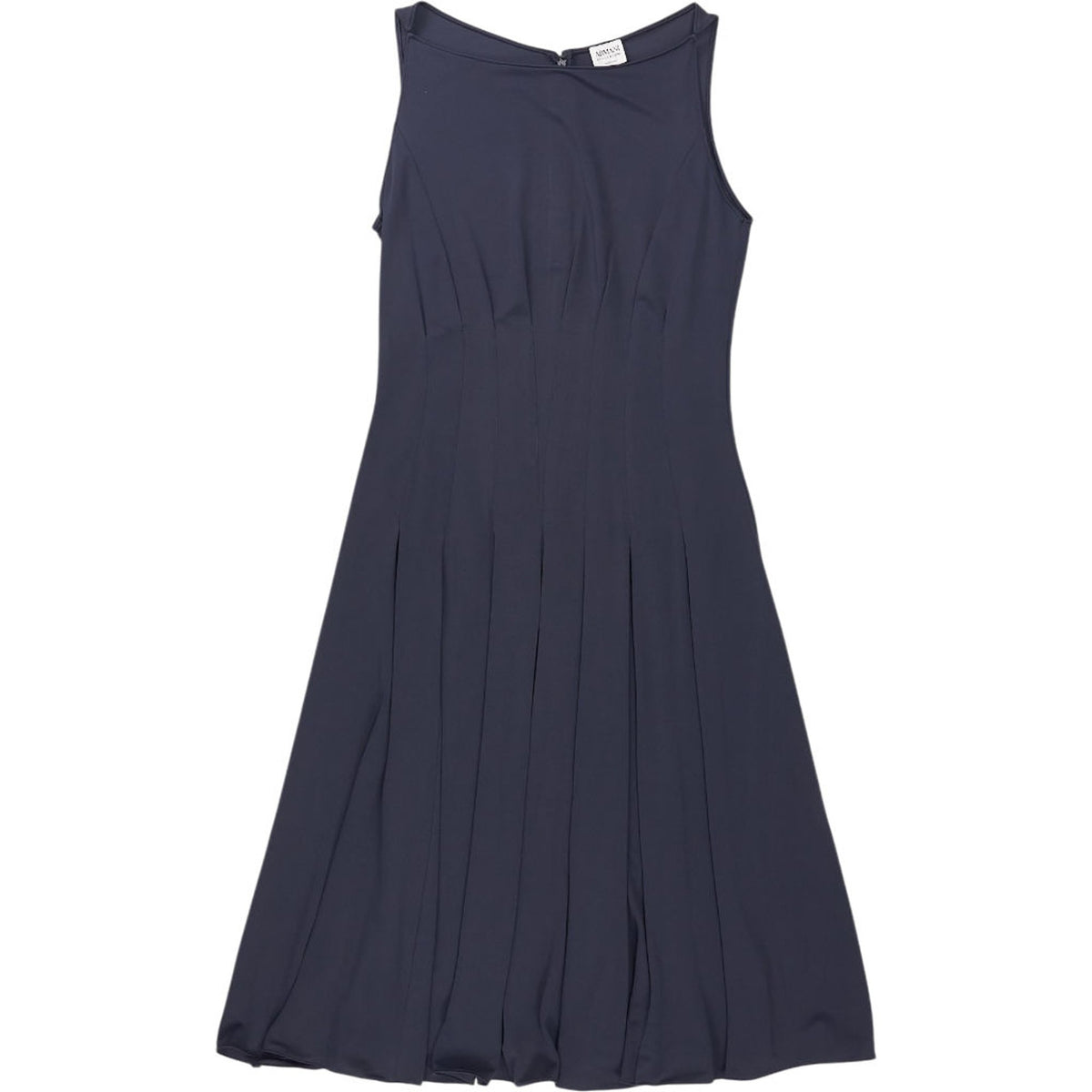 Armani Navy Sleeveless Midi Dress