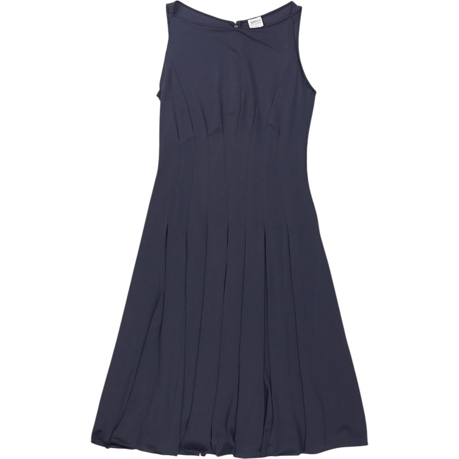Armani Navy Sleeveless Midi Dress