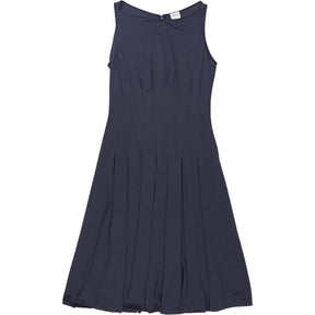 Armani Navy Sleeveless Midi Dress