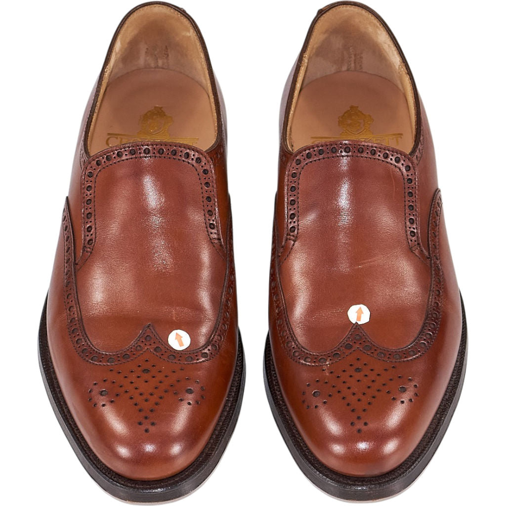 Crockett & Jones Brown Leather Brogues