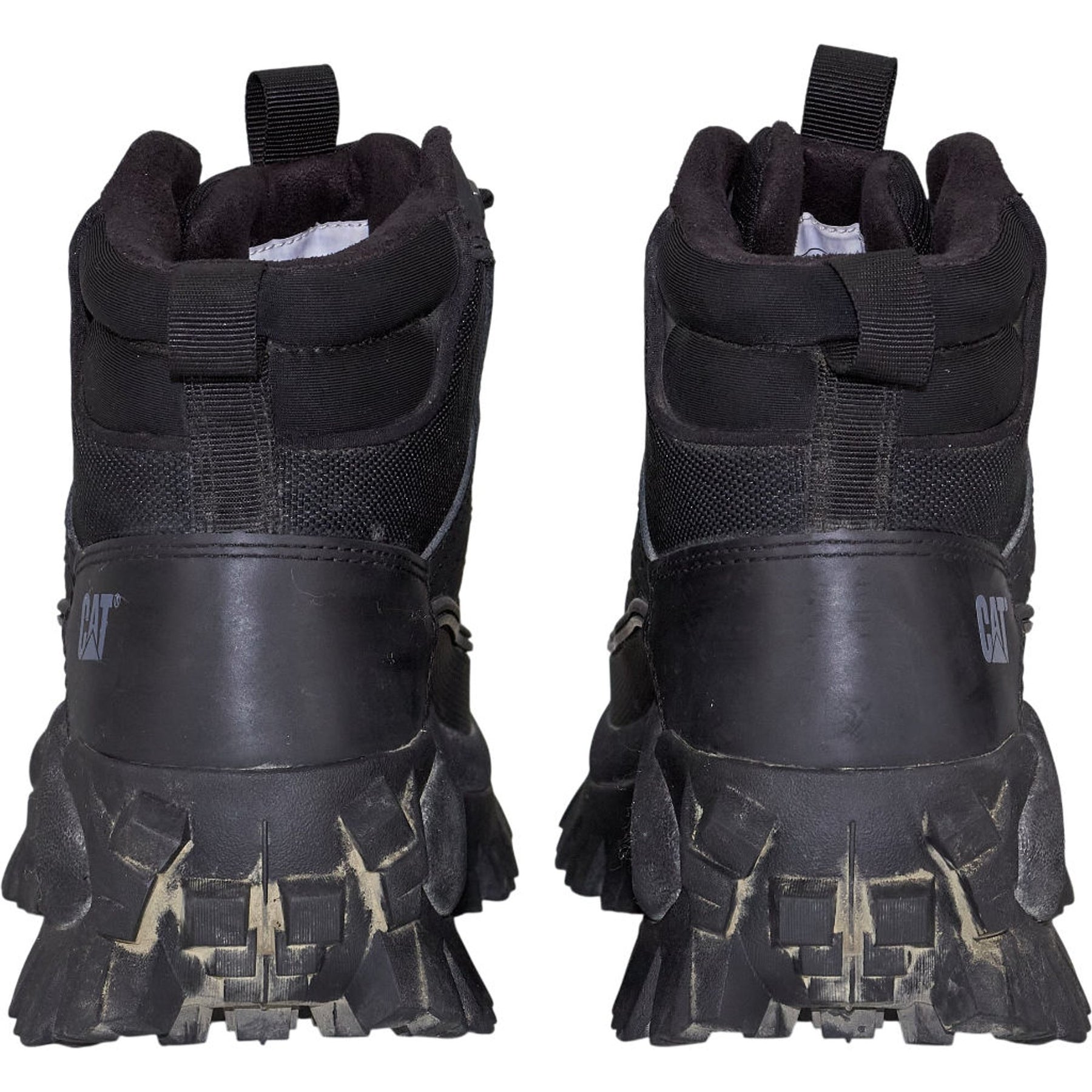 CAT Black Waterproof Nubuck Boots