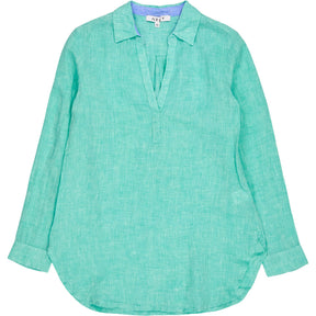 NRBY Green Linen Blouse