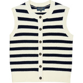 Wyse Striped Sleeveless Vest S