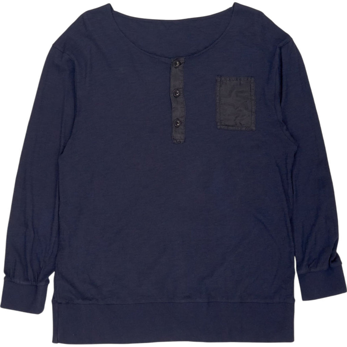 Wyse Navy Henley Top 1