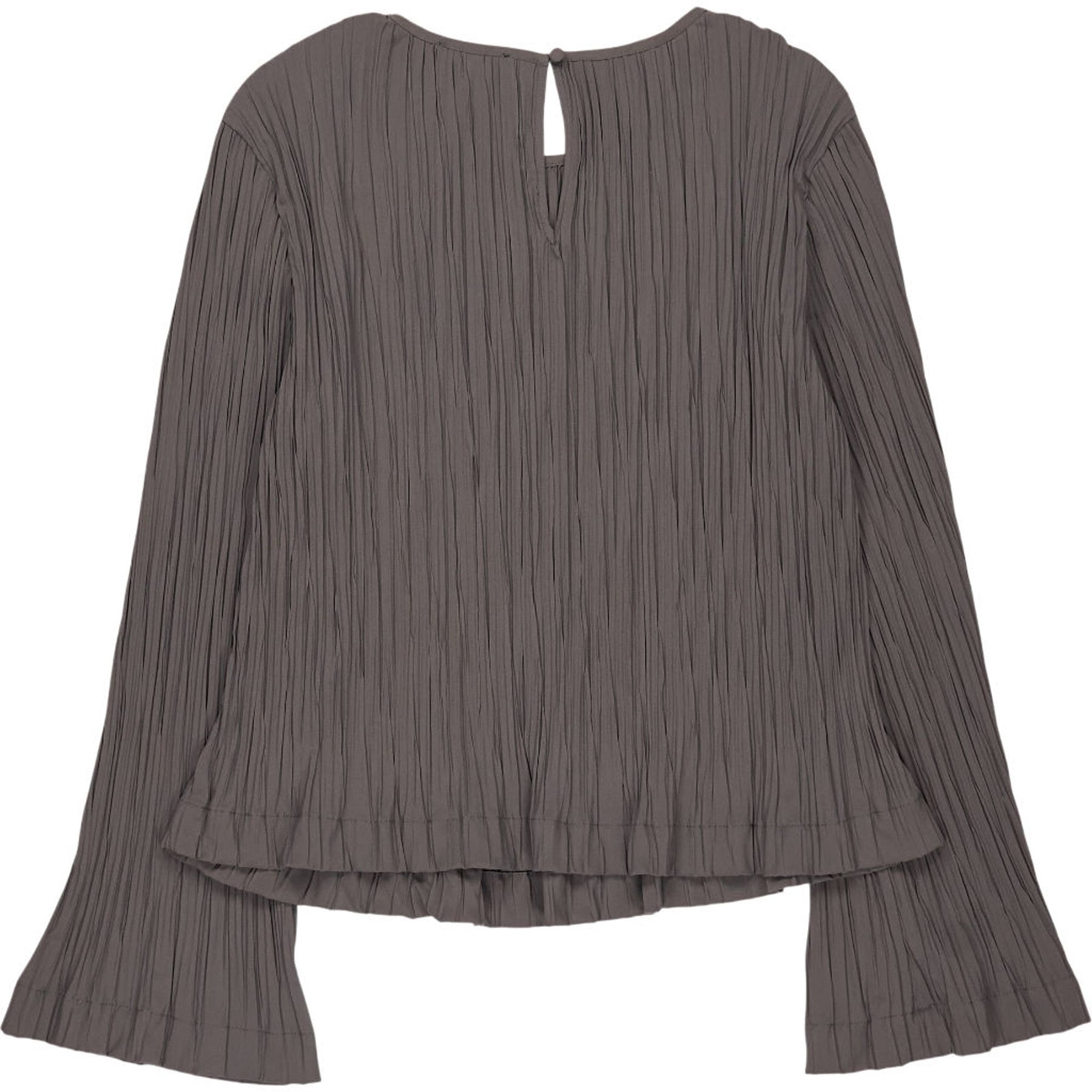 Sisley Grey Pleated Blouse