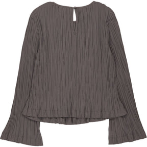 Sisley Grey Pleated Blouse
