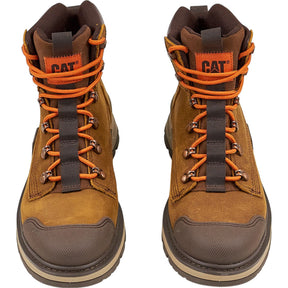 CAT Brown Leather Waterproof Boots