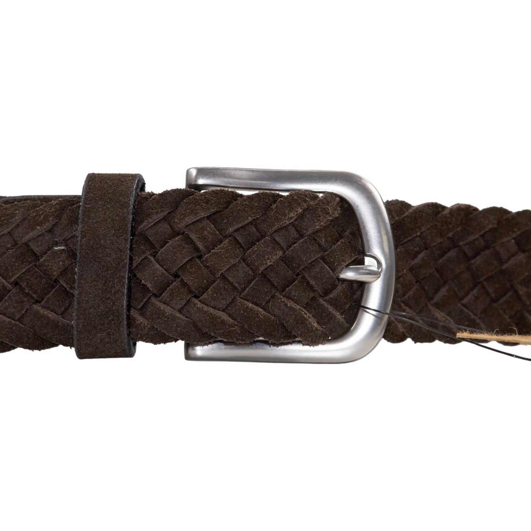 Superhouse Brown Braided Leather Belt