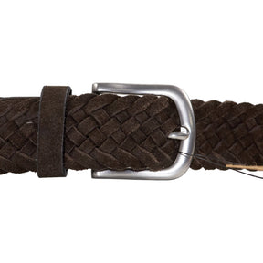 Superhouse Brown Braided Leather Belt