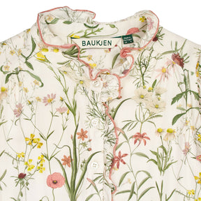 Baukjen Floral Ruffle Sleeveless Blouse