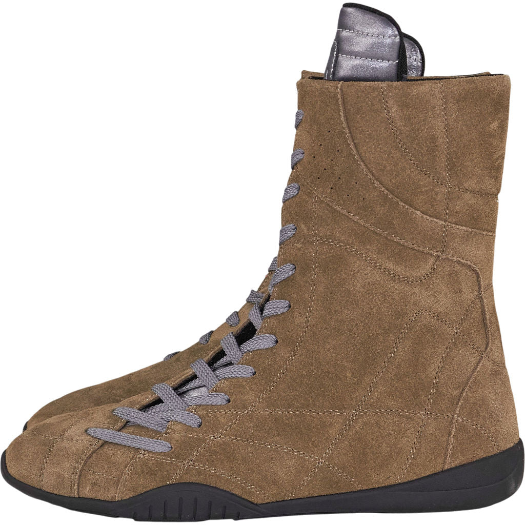Pull & Bear Lueder Brown Suede High-Top Boots