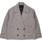 Pull&Bear Grey Double Breasted Jacket