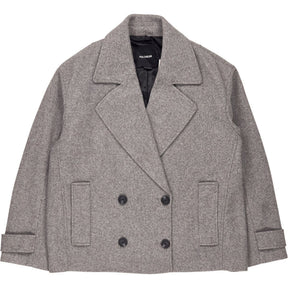 Pull&Bear Grey Double Breasted Jacket
