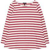 Isabella Oliver Red White Maternity Top