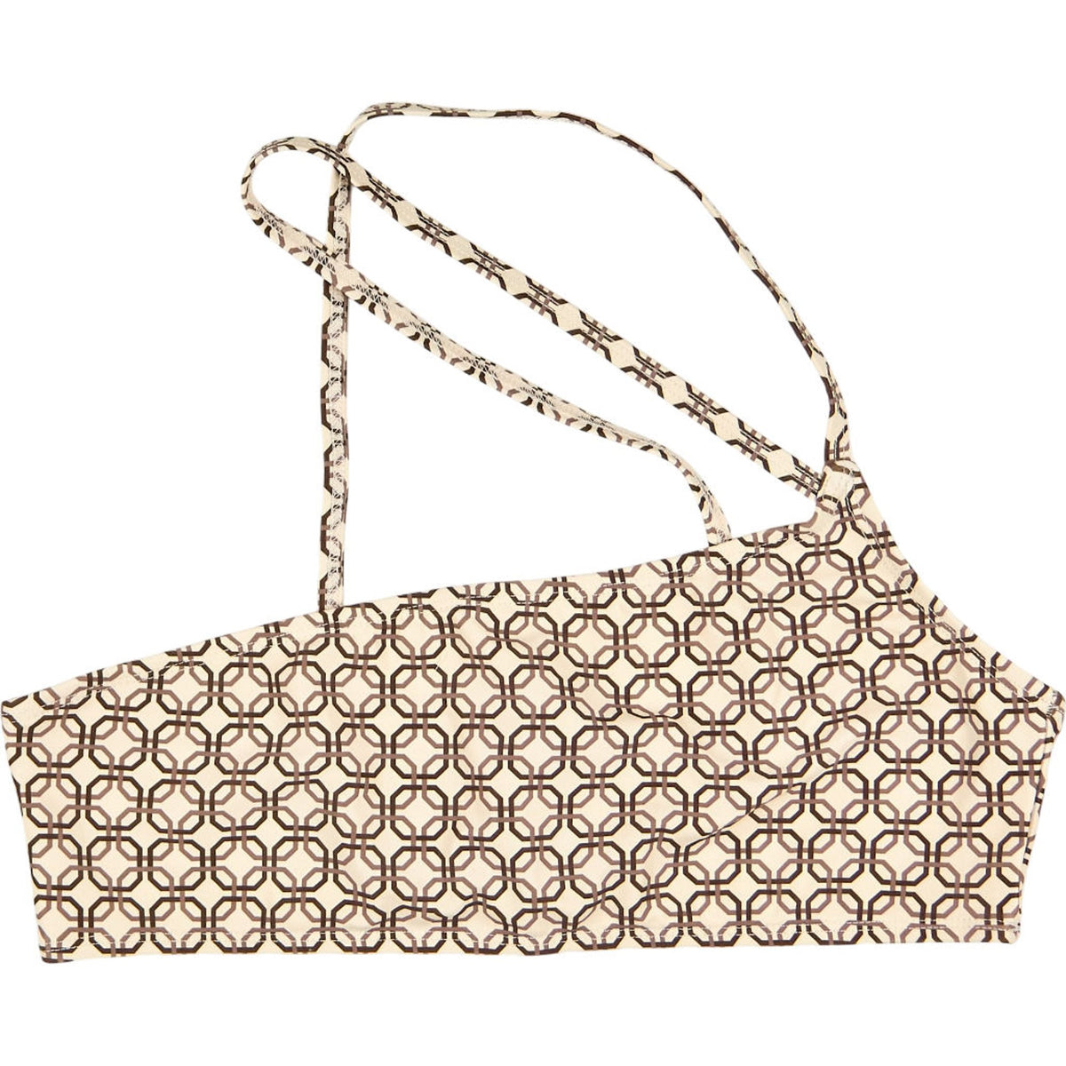Motel Cream Galas Chain Tangle Bikini Top