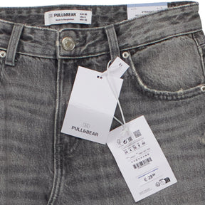 Pull&Bear Grey Straight Leg Jeans
