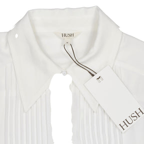 Hush Ecru Tuxedo Sheer Shirt