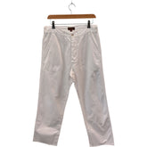 Mulberry White Cotton Trousers