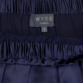 Wyse Navy Blue Midi Skirt