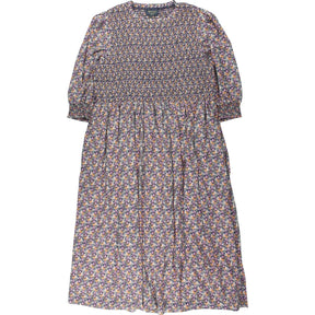 Wyse Purple Floral Midi Dress