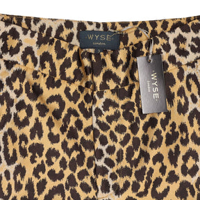 WYSE  Leopard Jacinda Jacquard Trouser