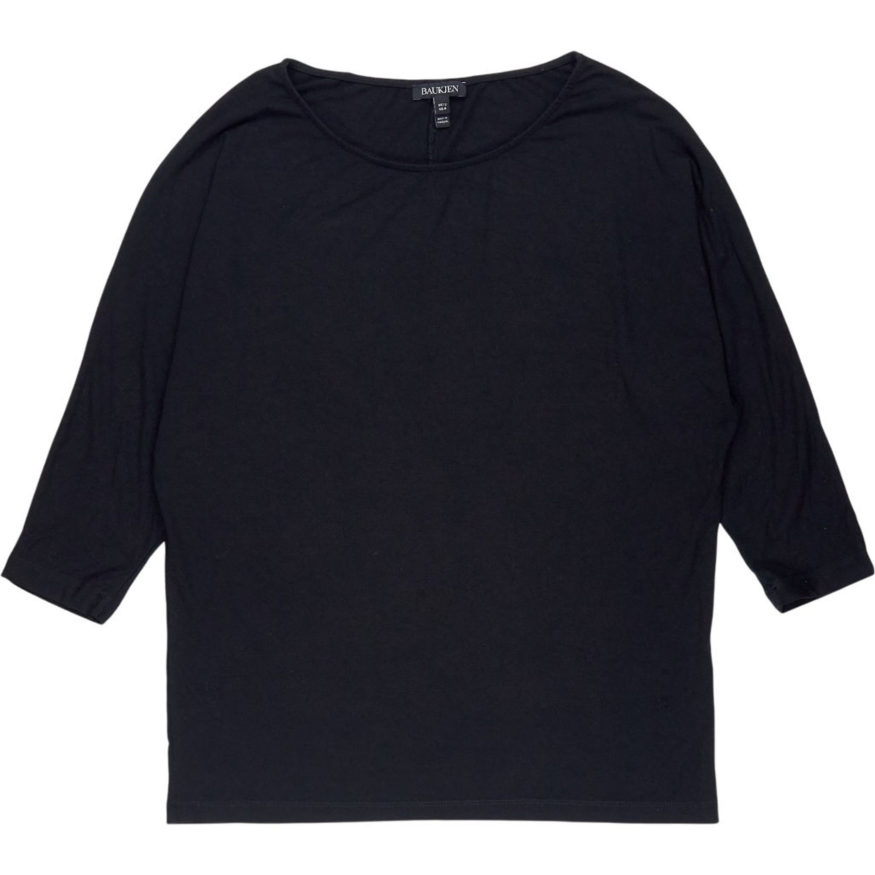 Baukjen Black 3/4 Sleeve Top