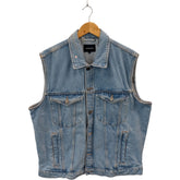 Waven Blue Helga Trucker Waistcoat