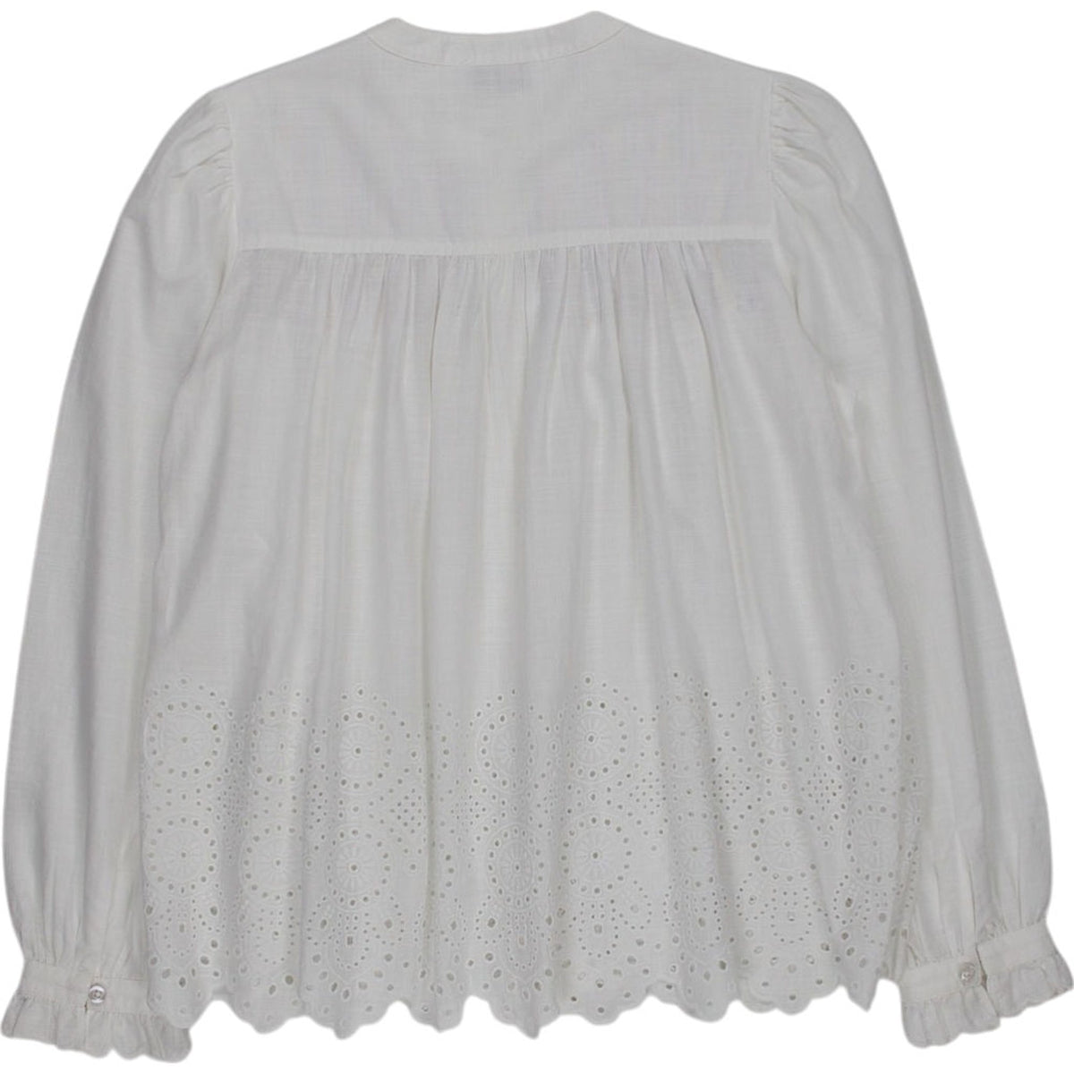 Kirei White Melody Pintuck Blouse