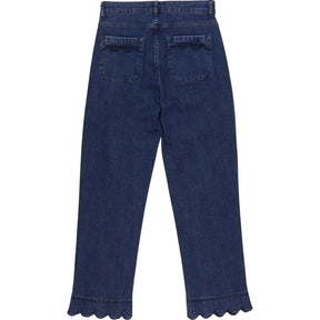 WYSE Blue Scallop Hem Jeans