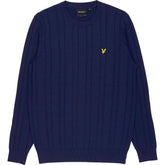 Lyle & Scott Navy Crew Neck Sweater
