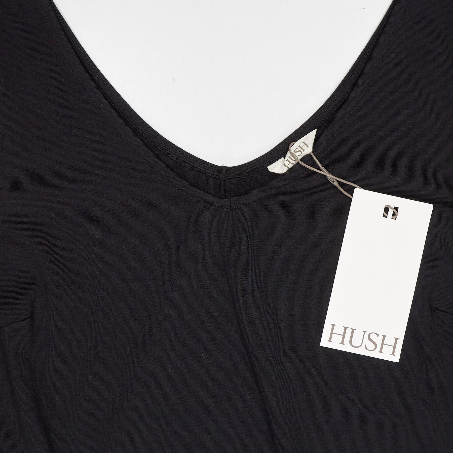 Hush Black Cropped Jersey Jumpsuit