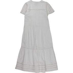 Wyse White Lace Trim Dress
