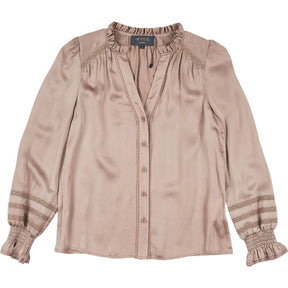 WYSE Beige Silk Blouse