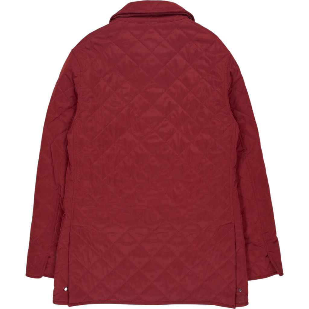 Anderson & Sheppard Burgundy Quilted Jacket