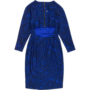 CBKD x BNKR Blue Matangi Jumanji Print Dress