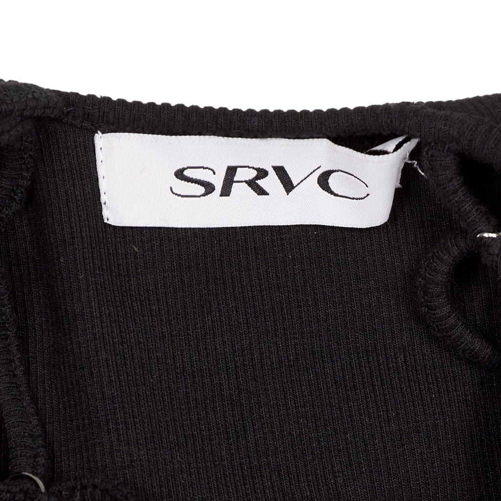 SRVC Black Strappy Halter Top