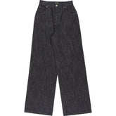 Wyse Black Relaxed Denim Jeans