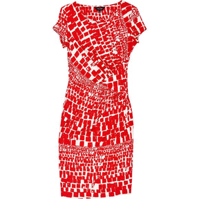Phase Eight Red White Graphic Dress