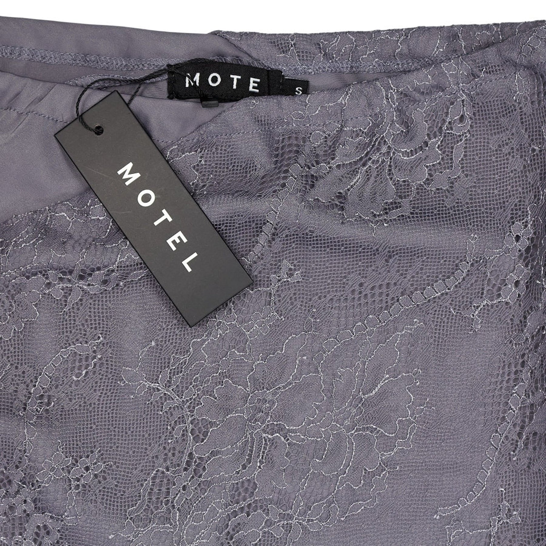 Motel Grey Goyara Satin Skirt