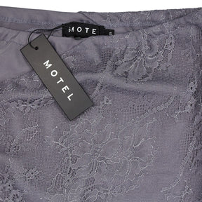 Motel Grey Goyara Satin Skirt