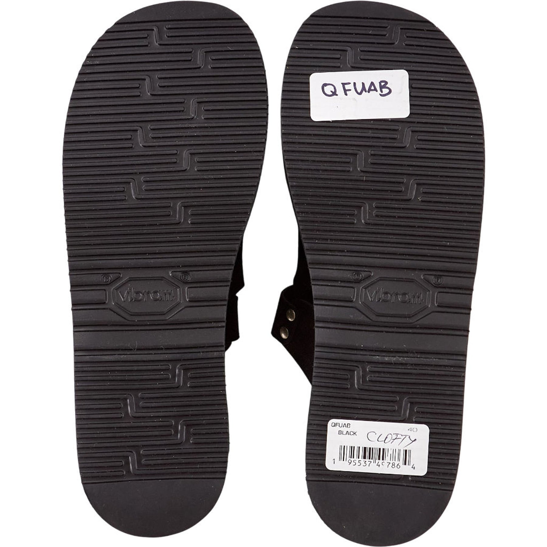 Fracap Black Suede Sandals