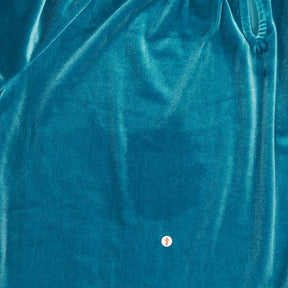Lands' End Teal Velour Blouse