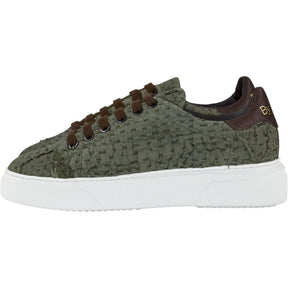 By Walid Military Green 19th C Piano Shawl Trainers