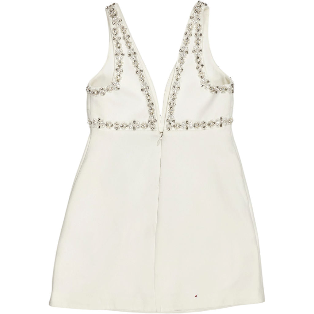 Club L London White Amily Mini Bridal Hen Dress